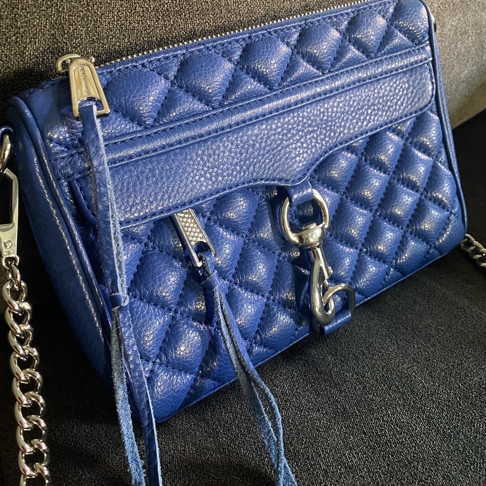 Rebecca Minkoff Blue Quilted Leather Bag